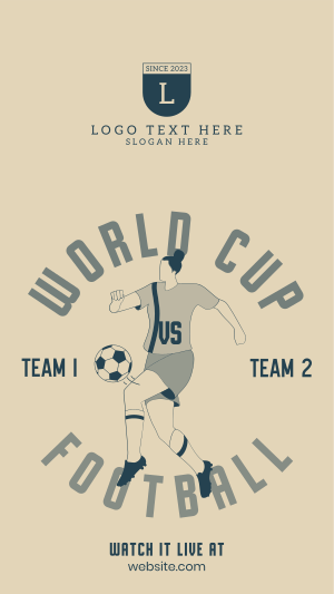 World Cup Football Player Instagram story Image Preview