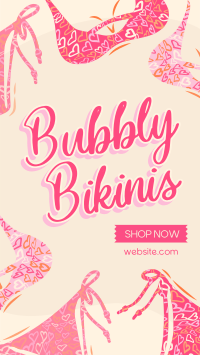 Bubbly Bikinis Facebook Story Design