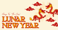 Happy Lunar New Year Facebook Ad Design