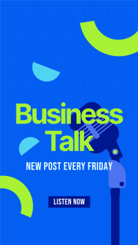 Business Podcast Facebook Story Design