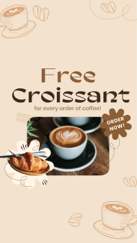 Croissant Coffee Promo Instagram reel Image Preview