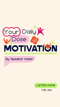 Daily Motivational Podcast TikTok Video Design