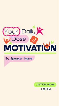 Daily Motivational Podcast TikTok Video Image Preview