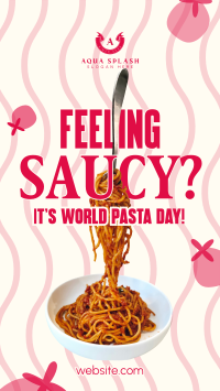 World Pasta Day TikTok Video Image Preview