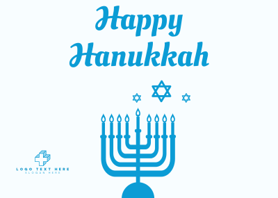 Wishing Happy Hanukkah Postcard Image Preview