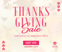 Thanksgiving Leaves Sale Facebook post Image Preview