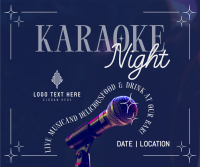 Karaoke Bar Facebook Post Design