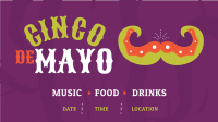 Fiesta Mustache Facebook event cover Image Preview