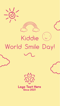 Kiddie World Smile Day Facebook Story Design