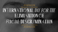 Eliminate Racial Discrimination Animation Design