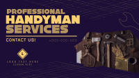 Modern Handyman Service Facebook Event Cover Design