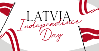 Latvia Independence Flag Facebook Ad Design