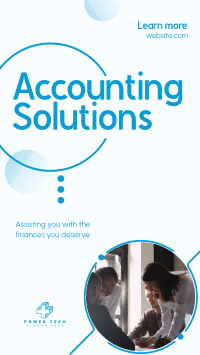 Business Accounting Solutions Facebook Story Design