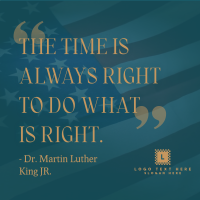 Martin Righteousness Quote Instagram Post Design
