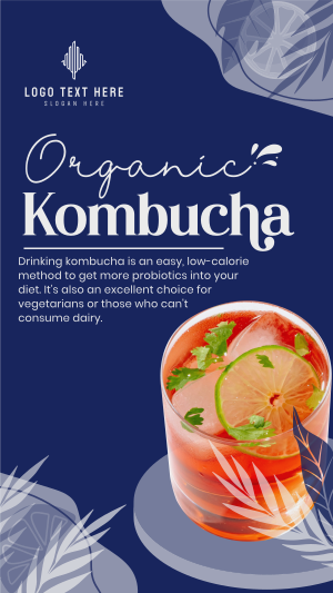 Probiotic Kombucha Instagram story Image Preview