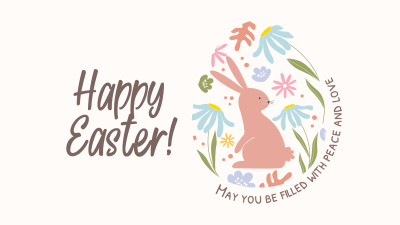Fun Easter Bunny Facebook event cover Image Preview