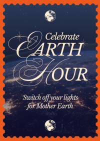 Modern Nostalgia Earth Hour Flyer Image Preview