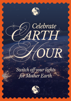 Modern Nostalgia Earth Hour Flyer Image Preview