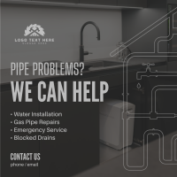 Your Plumbing Service Instagram Post Design