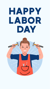 Labor Day Greeting Instagram Story Design