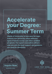 Shapes Minimalist Summer Term Flyer Preview