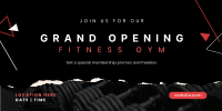 Fitness Gym Grand Opening Twitter post Image Preview