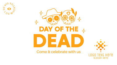 Cute Mexican Skull Facebook event cover
