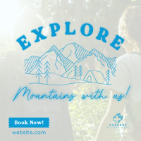 Explore Mountains Instagram Post Image Preview