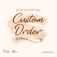 Brush Custom Order Instagram post Image Preview