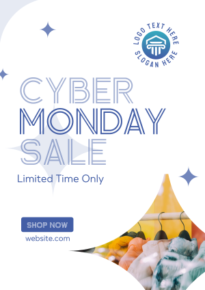 Quirky Cyber Monday Sale Flyer Image Preview