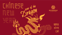 Playful Chinese Dragon Facebook event cover Image Preview