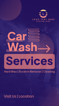 Unique Car Wash Service Instagram story Image Preview
