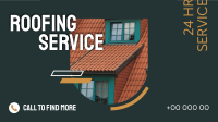 Roofing Service Facebook Event Cover Design