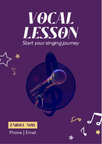 Vocal Lesson Flyer Design
