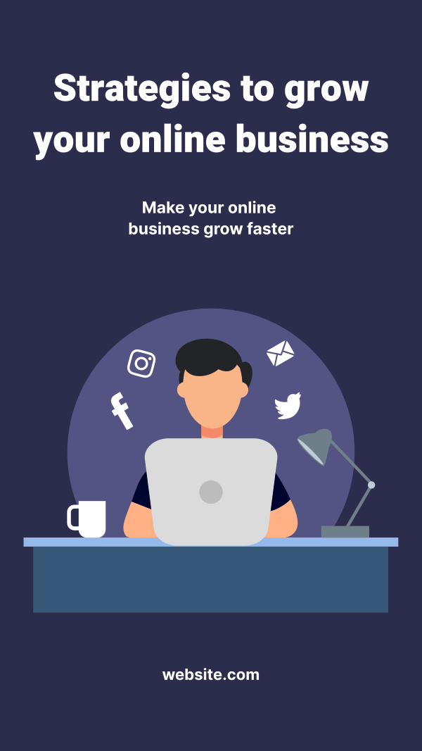 Growing Online Business Instagram Story Design Image Preview