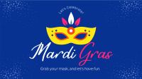 Mardi Mask Facebook Event Cover Design