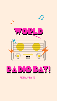 Radio Day Celebration Instagram Story Design