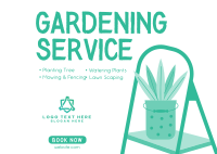 Gardening Service Offer Postcard Image Preview
