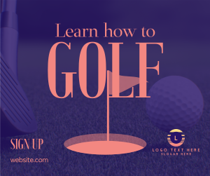 Minimalist Golf Coach Facebook post Image Preview