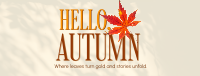 Cozy Autumn Greeting Facebook cover Image Preview