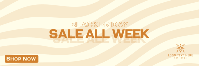 Pattern Black Friday Twitter header (cover) Image Preview