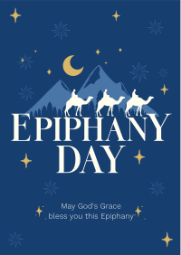 Sparkling Epiphany Day Flyer Design