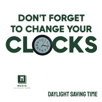 Daylight Saving Time Reminder Instagram Post Design