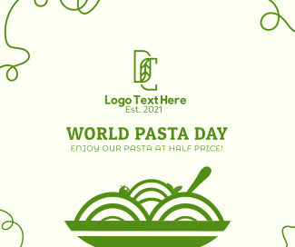 Tasty Pasta Vector Facebook post