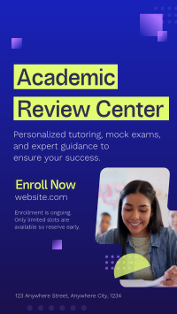 Academic Review Center TikTok Video Design