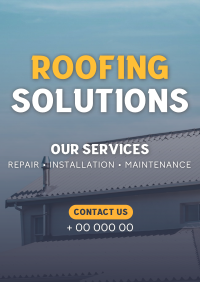 Professional Roofing Solutions Poster Image Preview