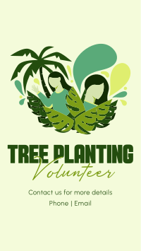 Minimalist Planting Volunteer Instagram reel Image Preview