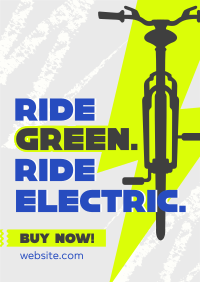 Green Ride E-bike Poster Image Preview