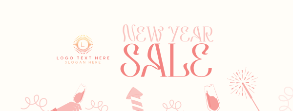 New Year Celebration Sale Facebook Cover Design