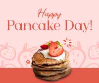 Strawberry Pancakes Facebook Post Design
